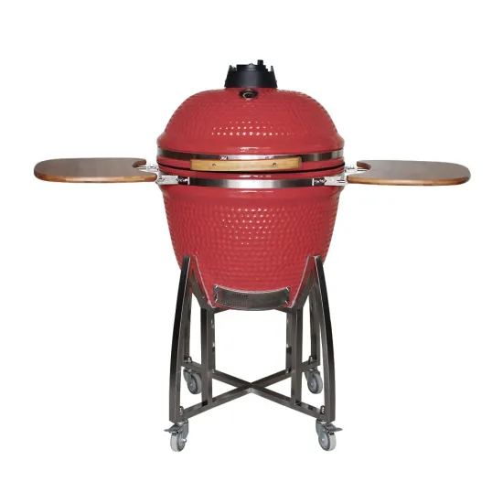 Hot AUPLEX Kamado big Joe 23 inch Extra Large Green Ceramic Smoking Egg BBQ Grills