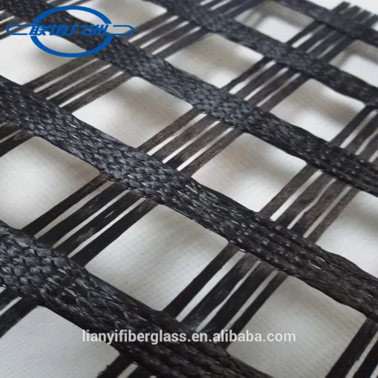 Polyester Woven Geogrid 100kn For Retaining Wall