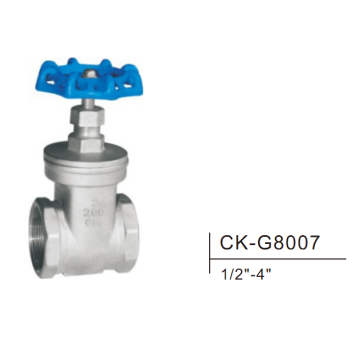 Válvula de compuerta de acero inoxidable CK-G8007 1/2 &quot;-4&quot;