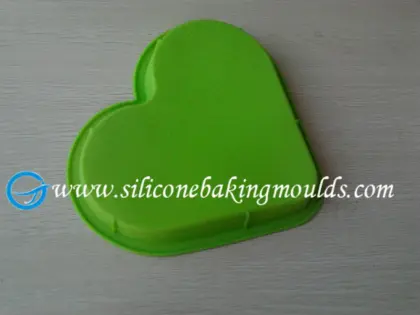 Valentine`s Day silicon cake moulds, large size heart shape silicone cake pan
