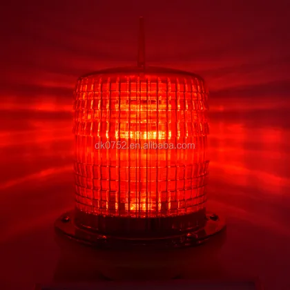 DEKE DK LED Telecommunication Tower Crane Safety Solar Aviation Obstruction Warning Light