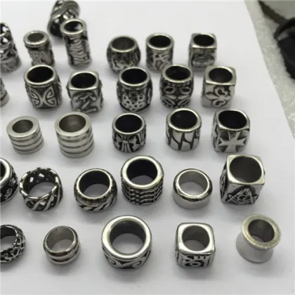 Custom Metal Beads with Jewelry Metal Logo