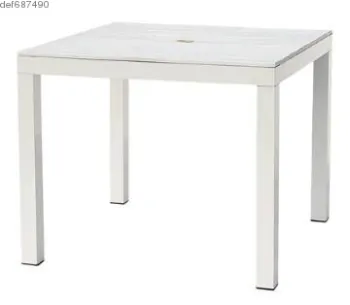 aluminum anti wood table