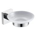 Square soap dish holder chrome