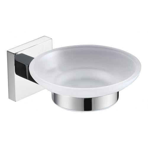 Porte-savon carré chrome