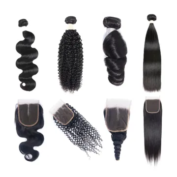 Cheap Raw Indian 100% Human Hair Kinky Curly Bundles With Closure Virgin Mink Brazilian Cuticle Aligned Hair Extensions