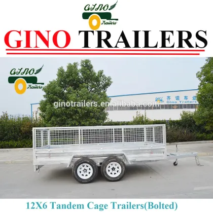 big trailers Tandem axle heavy duty cage trailers GN-BT126