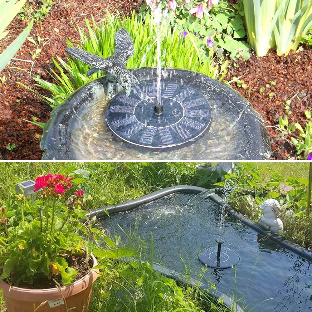 7V Solar Fountain Watering Solar Pump Pool Pond Floating Bird Bath Water Panel Fountain Pump Garden Pond Pool Dropshipping