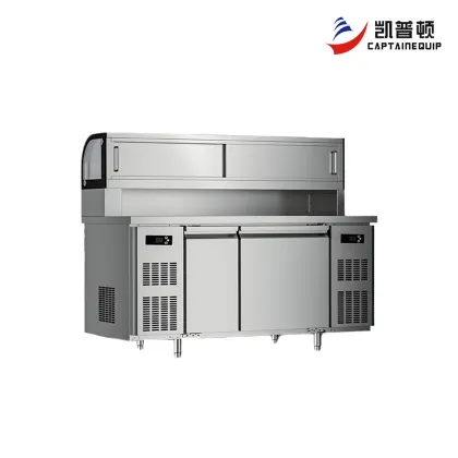Sushi Display Counter with Integrated Under-Counter Freezer