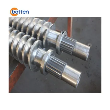 KMD 60 kk conical twin extruder KraussMaffei screw and barrel for plastic extruder machine