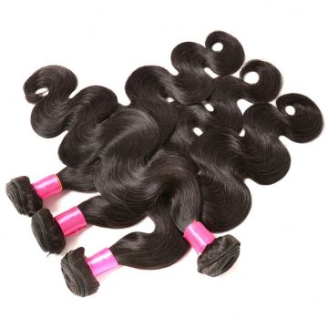 Grade 10A Peruvian Mink Cuticle Aligned Virgin Body Wave Real Ombre Hair Bundles With Lace Closure