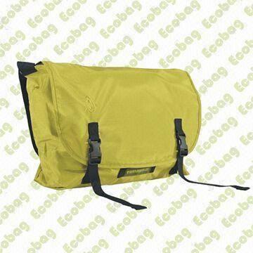 Shoulder Bag with Zip Boot Makes Fold and Pack Cinch, Made of Polyester