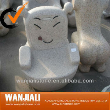 Cut Bear Outdoor Stone Chair
