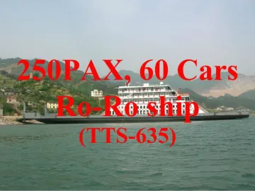 TTS-635:250 PAX, 60 Cars ro-ro ship for sale