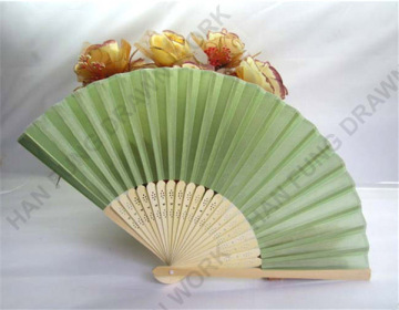 logo printed custom wedding fan