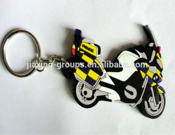 3D keychains made of PVC rubber,motorcycle design,OEM orders are welcome
