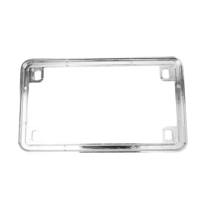 Black Chrome Motorcycle Decorative Frame for Harley Davidson License Plate