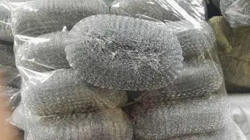 Widely used low price plastic wire mesh scourer
