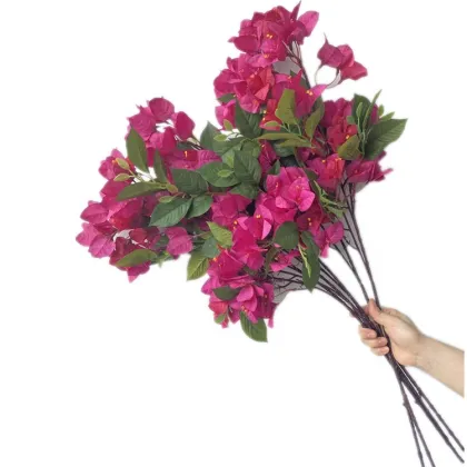 Artificial Silk Bougainvillea Blossom Branch