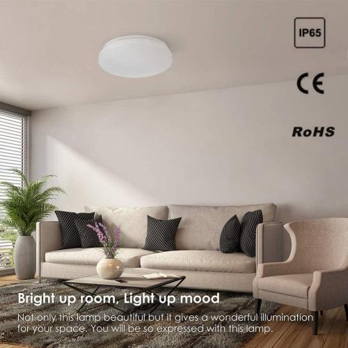 New 18W Simple White Emergency Ceiling Light