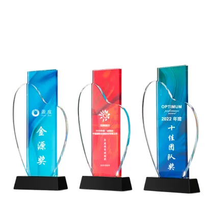 Wholesale Honor of Crystal Champion Crystal 3d Trophy