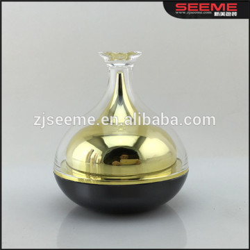 Unusual shape jar cosmetic set cosmetic plastic double layers jar 30ml cream plastic jars