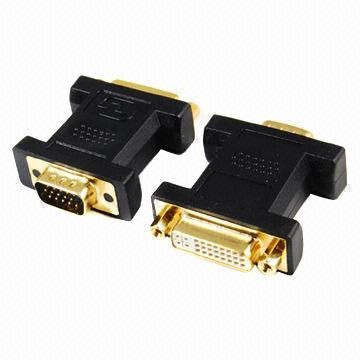 VGA προσαρμογείς για VGA αρσενικό DVI θηλυκό 24 + 5, 24K χρυσό επιμεταλλωμένα