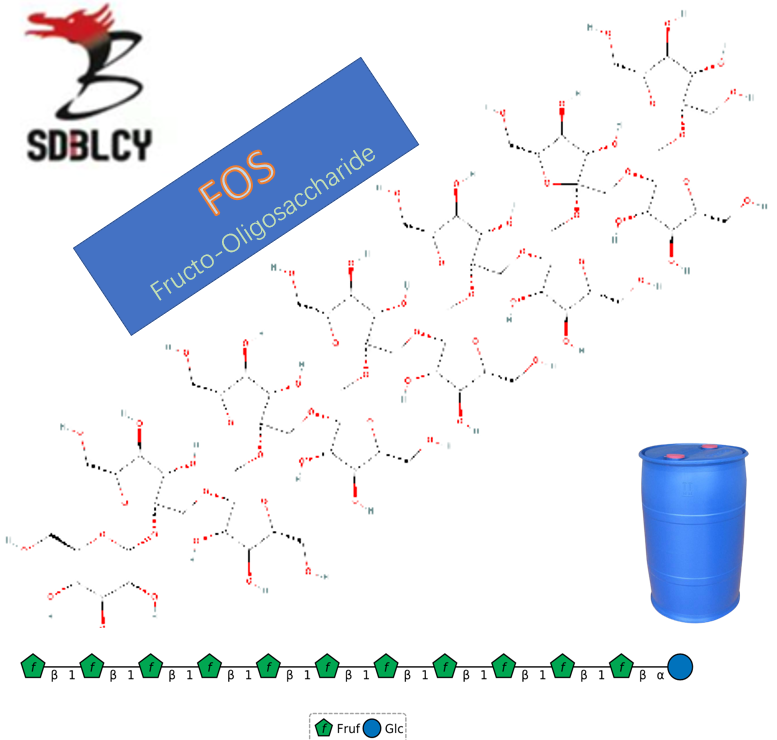 Jarabe de fructo-oligosacárido saludable 55%