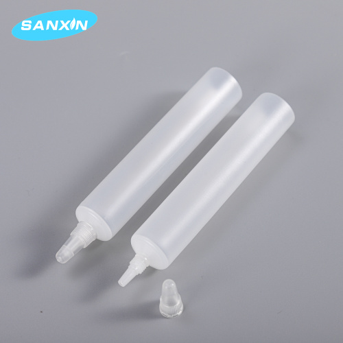 Needle Nozzle Nose Tube Bullet head PE cosmetic tube with screw cap Supplier