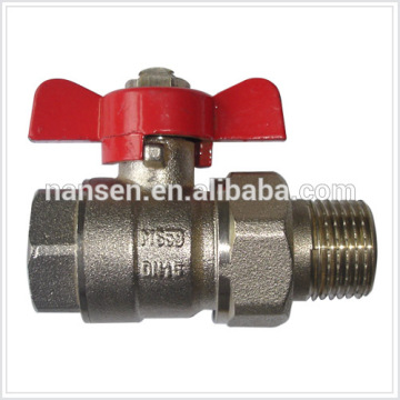 Female Male Socket Ball Valve (Butterfly Handle)