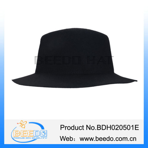 High quality mens wool felt fedora floppy hat