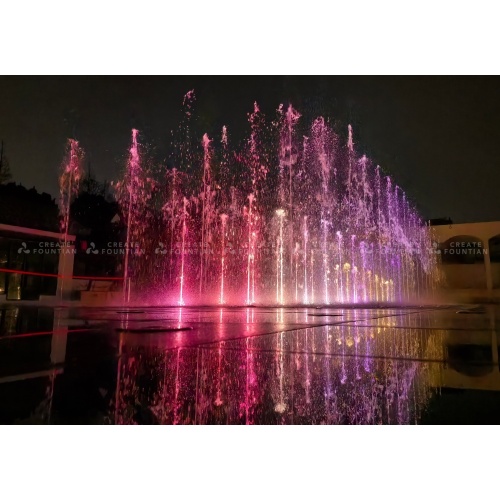 น้ำพุดนตรี Led Dry Floor