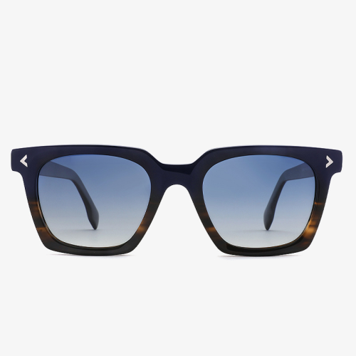 Embellished Square Acetate Sunglasses