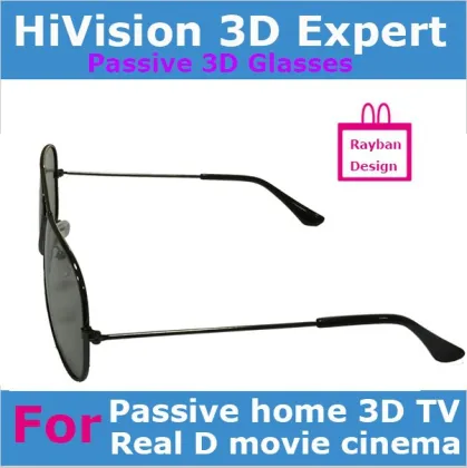 Metal frame Passive Real D or MasterImage 3D glasses