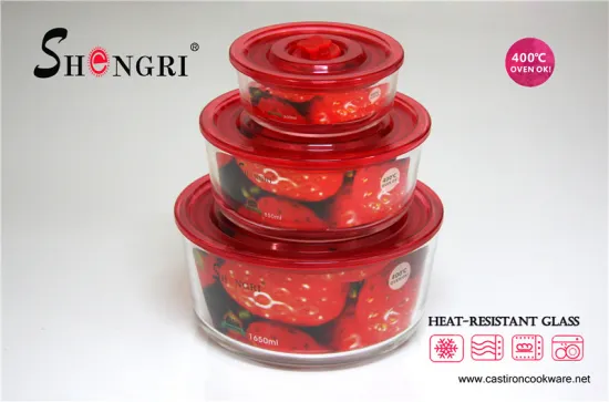 Round food storage container