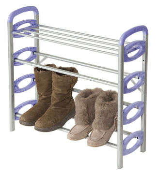 4 Teir Shoe Rack Organiser 12 Pairs Shoes Storage Shelf Stand Pair Shelves