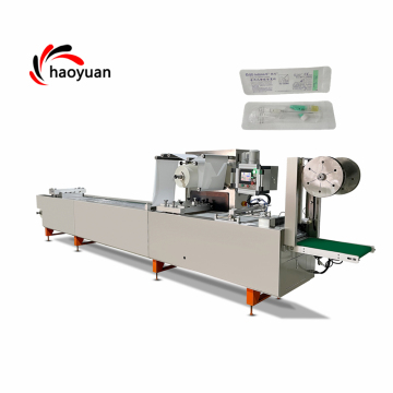 HY-420 Automatic Thermoforming Bandage Packing Machine for Medical Cotton Swab Plastic Packaging