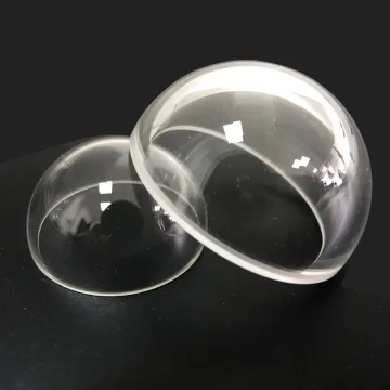 Sapphire Crystal Optical Clear Glass Dome Lens with Flange