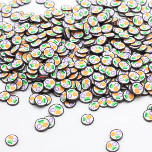 New Arrival Sushi Style Cute Round Polymer Clay Slices 500g / bag Fashion Nail Art Stickers 5mm Pretty for Nail Art ή Slime DIY