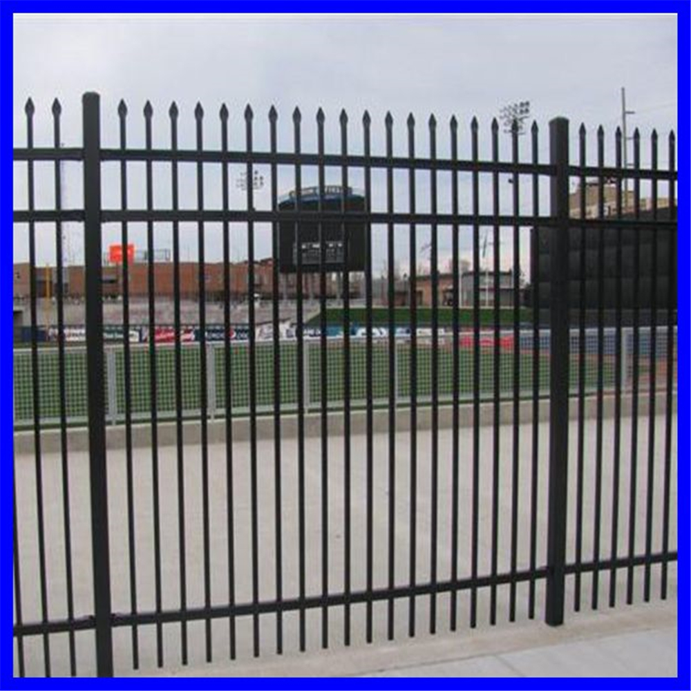 Galvanized welded fence, post fence, models wrought iron fence