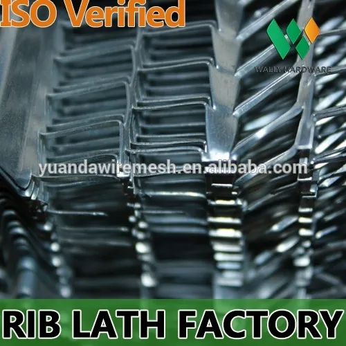 Good Quality Best Price 3.4 3/8'' High Rib Lath Factory Galvanized Rib Lath Installation