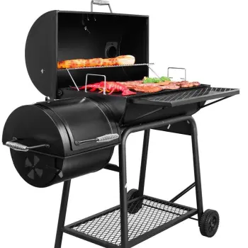 Large Campfire Barbecue Stove for Outdoor Camping and Charcoal Grilling