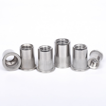 Flat Head Hex Head Stainless Blind Rivet Nuts