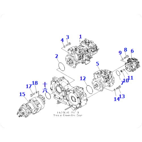 Loader WA600-6R Pump Assembly 708-1G-12310