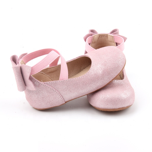 Scarpe Mary Jane da bambina in pelle scintillante