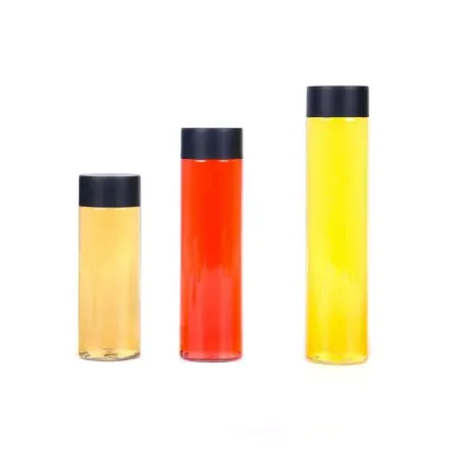 Custom Printed OEM 750ml PET Beverage Bottles for Juice - 10oz, 16oz Round VOSS Bottles