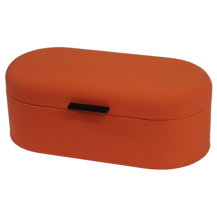 oranger coated bread container