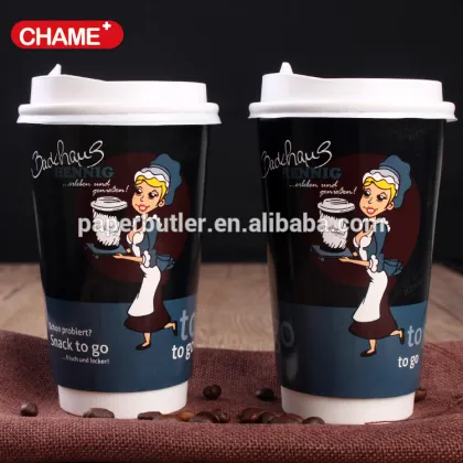 Paper coffee paper cups,disposable plain paper cups with lid