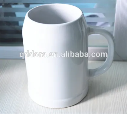 16oz white porcelain beer mug,ceramic beer mug,porcelain beer mug