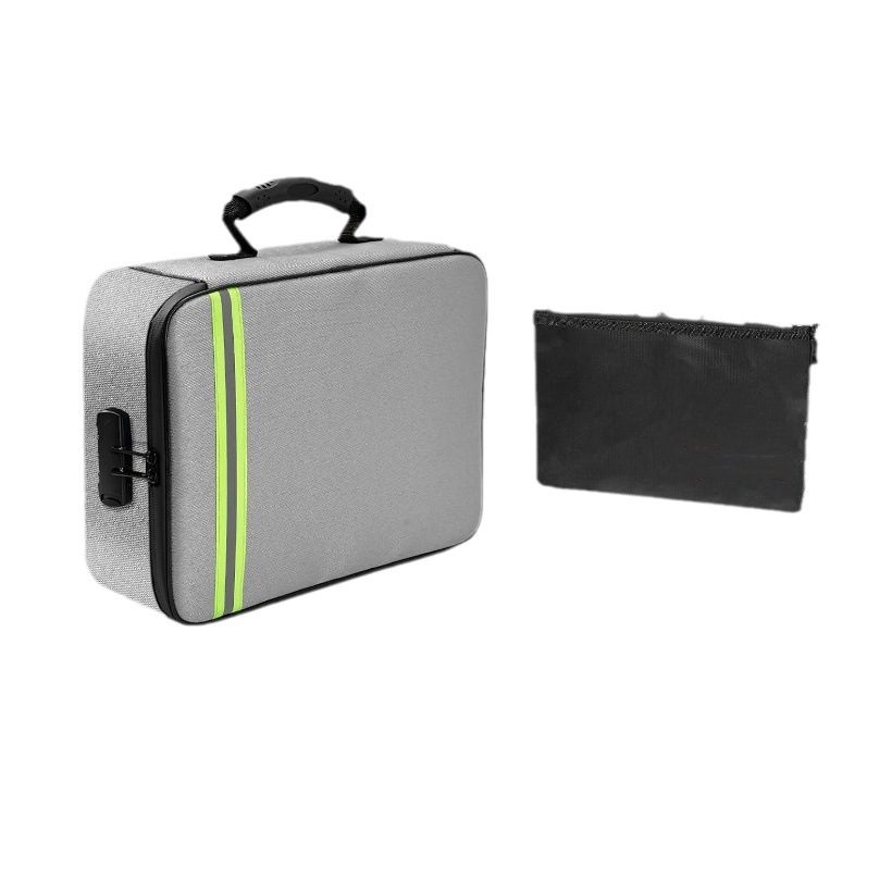 Document Organizer with Lock,Upgraded Heat Insulated Fireproof&Waterproof Box 8 Layers File Organizer,Portable Home Travel Safe